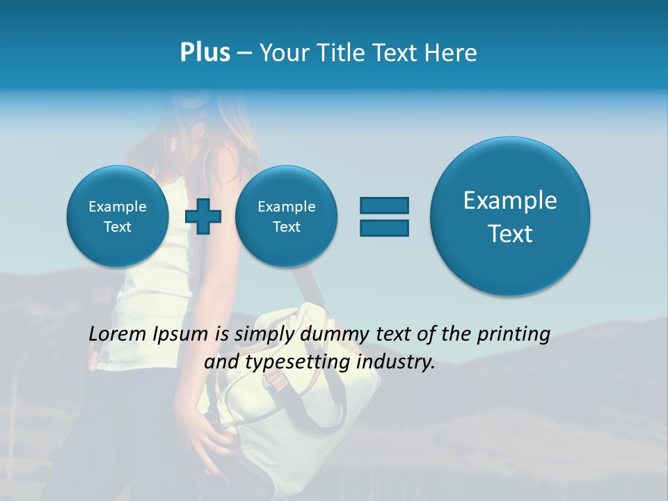 Adventure Woman Pretty PowerPoint Template