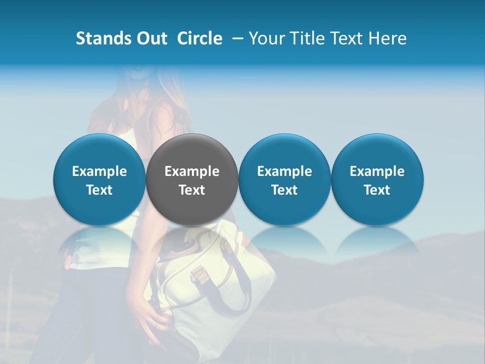 Adventure Woman Pretty PowerPoint Template