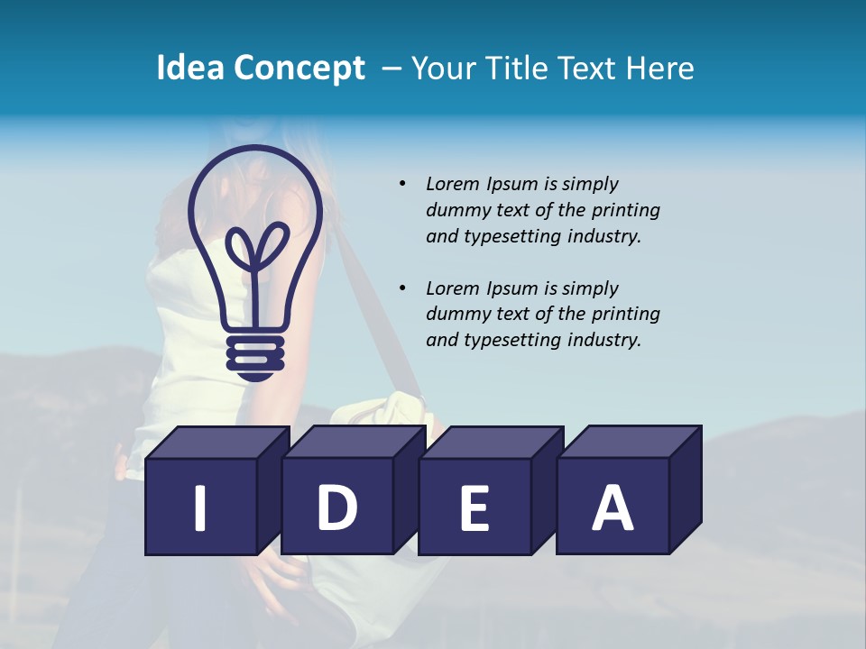 Adventure Woman Pretty PowerPoint Template