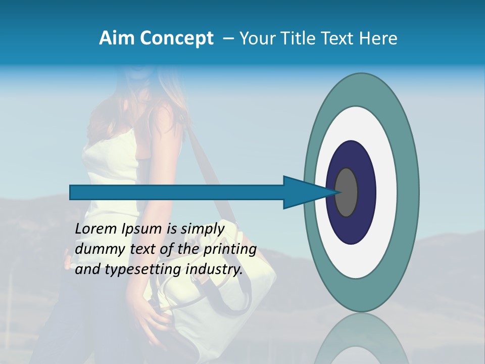 Adventure Woman Pretty PowerPoint Template