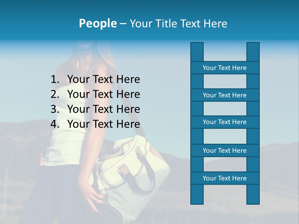 Adventure Woman Pretty PowerPoint Template