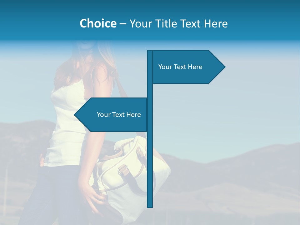 Adventure Woman Pretty PowerPoint Template