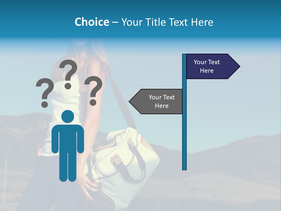 Adventure Woman Pretty PowerPoint Template