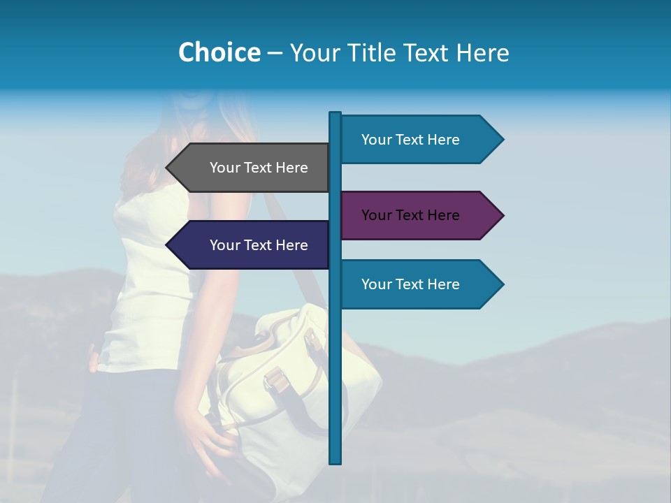 Adventure Woman Pretty PowerPoint Template