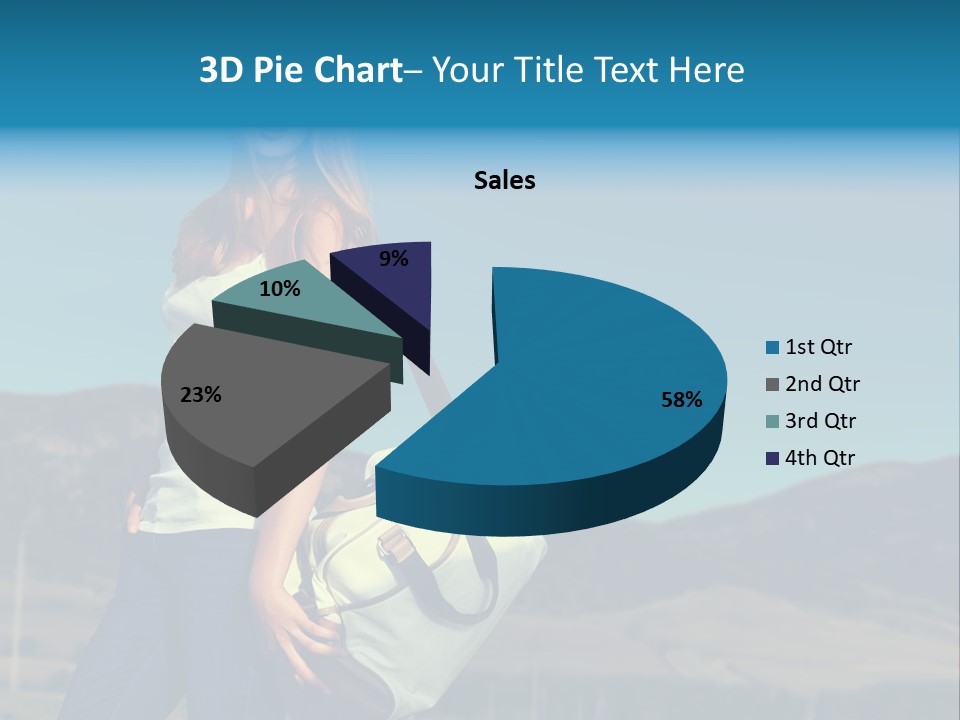 Adventure Woman Pretty PowerPoint Template