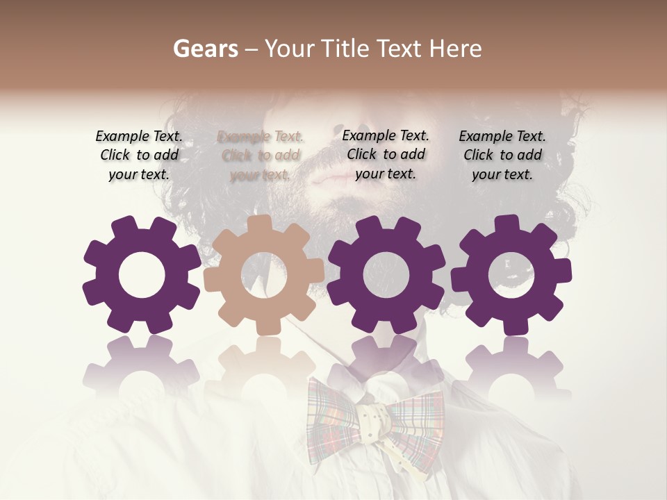 Tie One Young Man Only Confidence PowerPoint Template