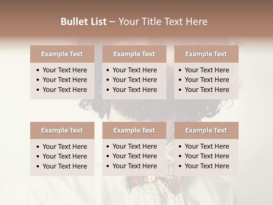 Tie One Young Man Only Confidence PowerPoint Template