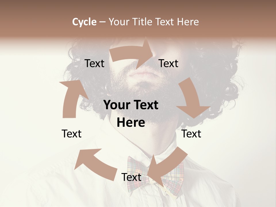 Tie One Young Man Only Confidence PowerPoint Template