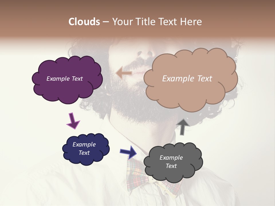 Tie One Young Man Only Confidence PowerPoint Template