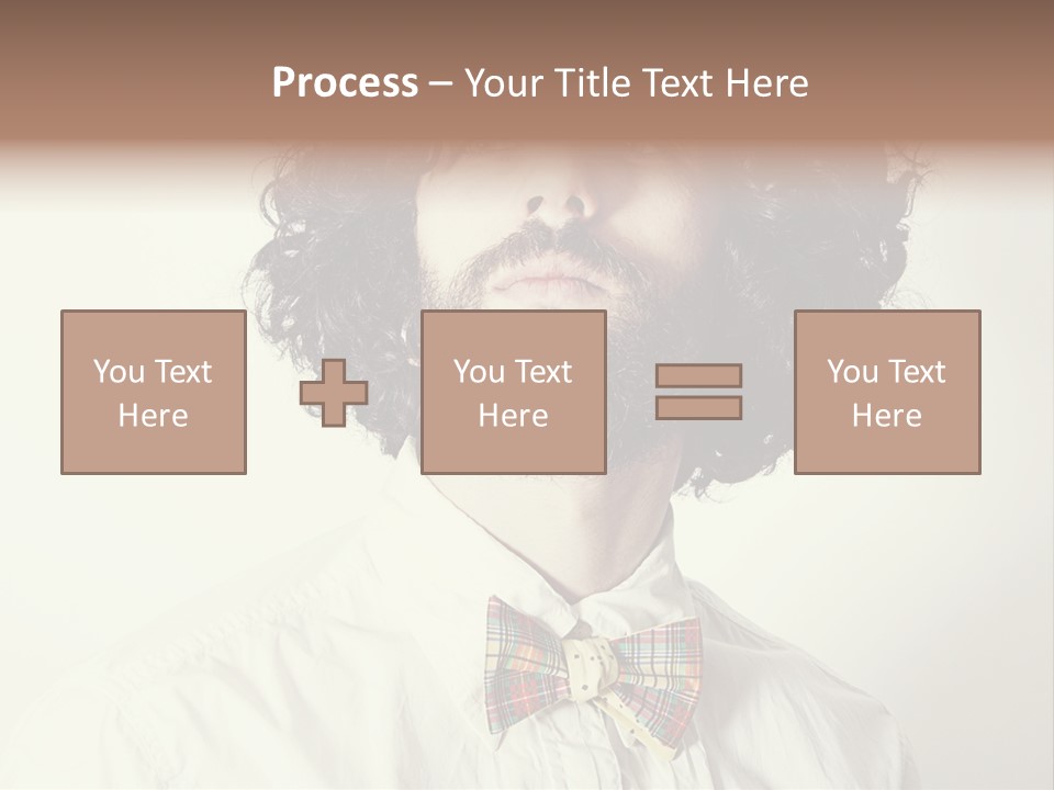 Tie One Young Man Only Confidence PowerPoint Template