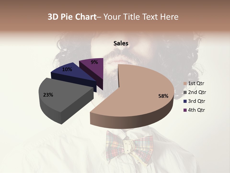 Tie One Young Man Only Confidence PowerPoint Template