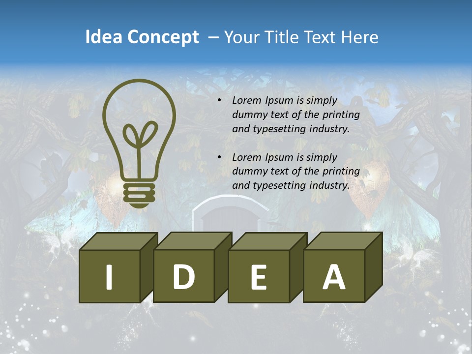 Husband Renewing House PowerPoint Template