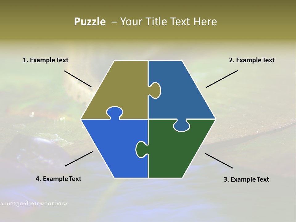 A Snake On A Leaf In A Pond Powerpoint Template PowerPoint Template