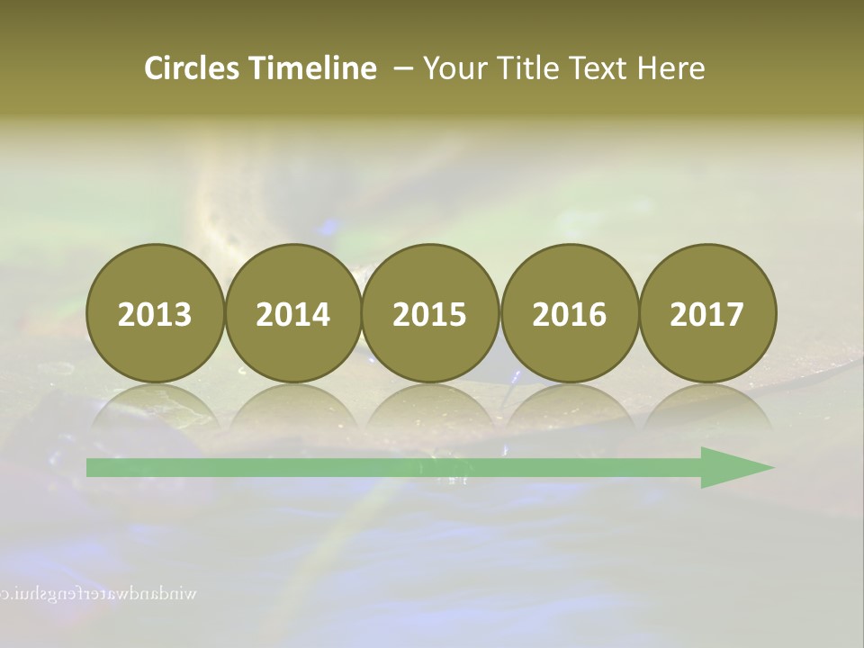 A Snake On A Leaf In A Pond Powerpoint Template PowerPoint Template