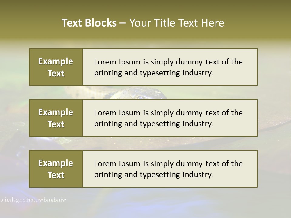 A Snake On A Leaf In A Pond Powerpoint Template PowerPoint Template