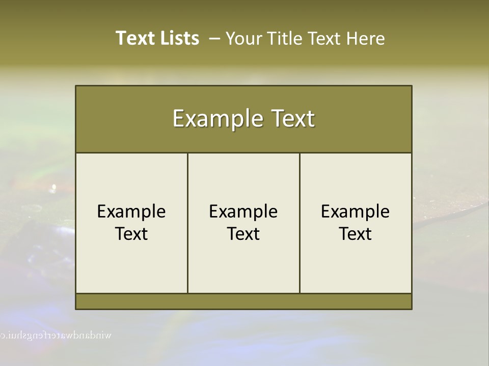 A Snake On A Leaf In A Pond Powerpoint Template PowerPoint Template