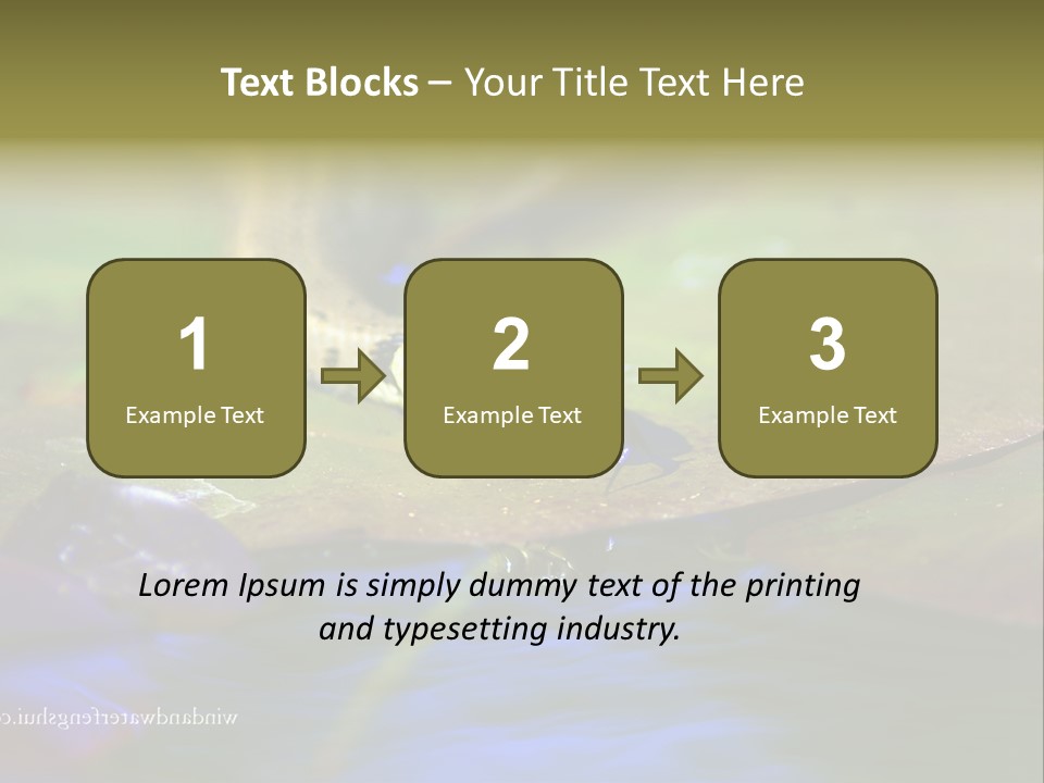 A Snake On A Leaf In A Pond Powerpoint Template PowerPoint Template