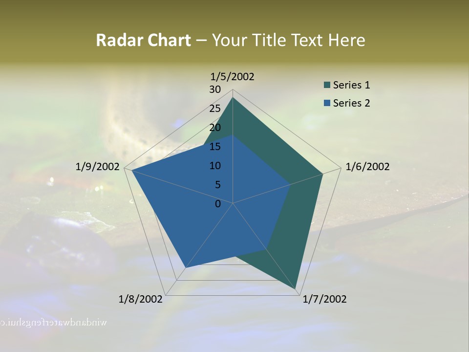 A Snake On A Leaf In A Pond Powerpoint Template PowerPoint Template