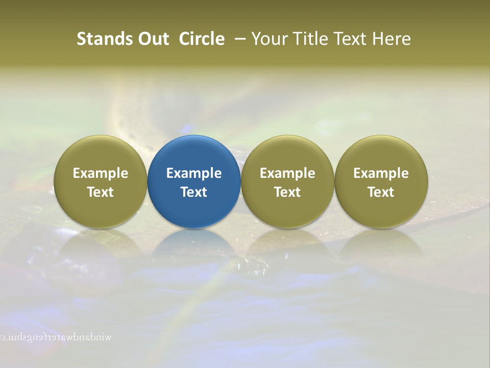 A Snake On A Leaf In A Pond Powerpoint Template PowerPoint Template