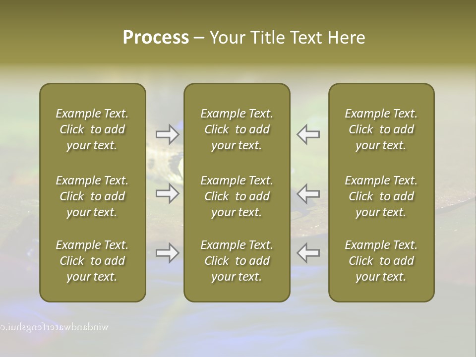 A Snake On A Leaf In A Pond Powerpoint Template PowerPoint Template