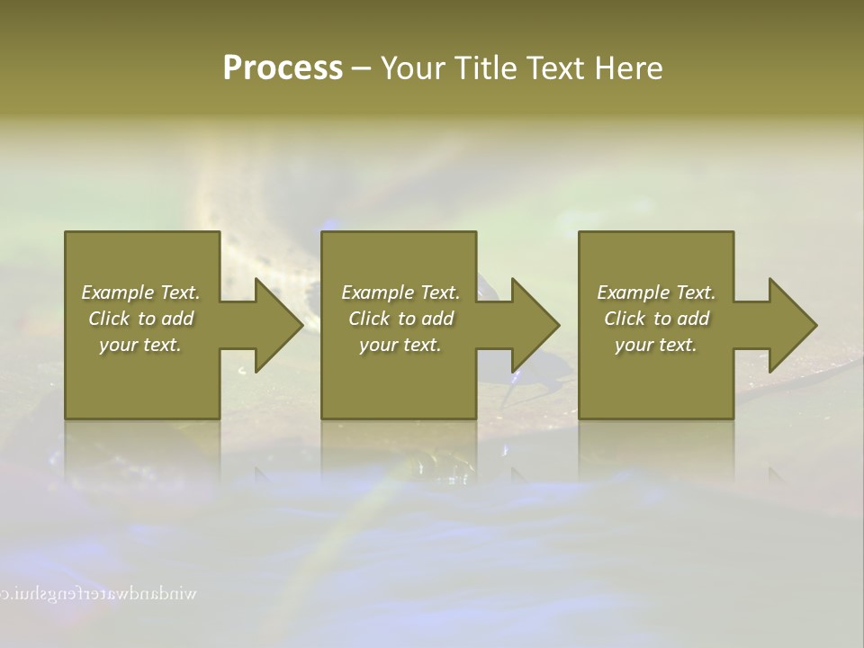 A Snake On A Leaf In A Pond Powerpoint Template PowerPoint Template