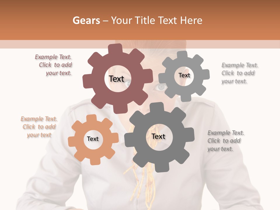 A Woman Is Eating Spaghetti From A Bowl PowerPoint Template