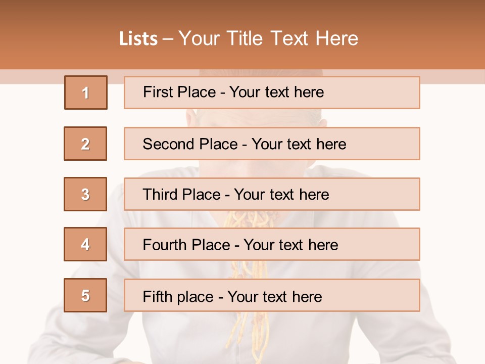 A Woman Is Eating Spaghetti From A Bowl PowerPoint Template