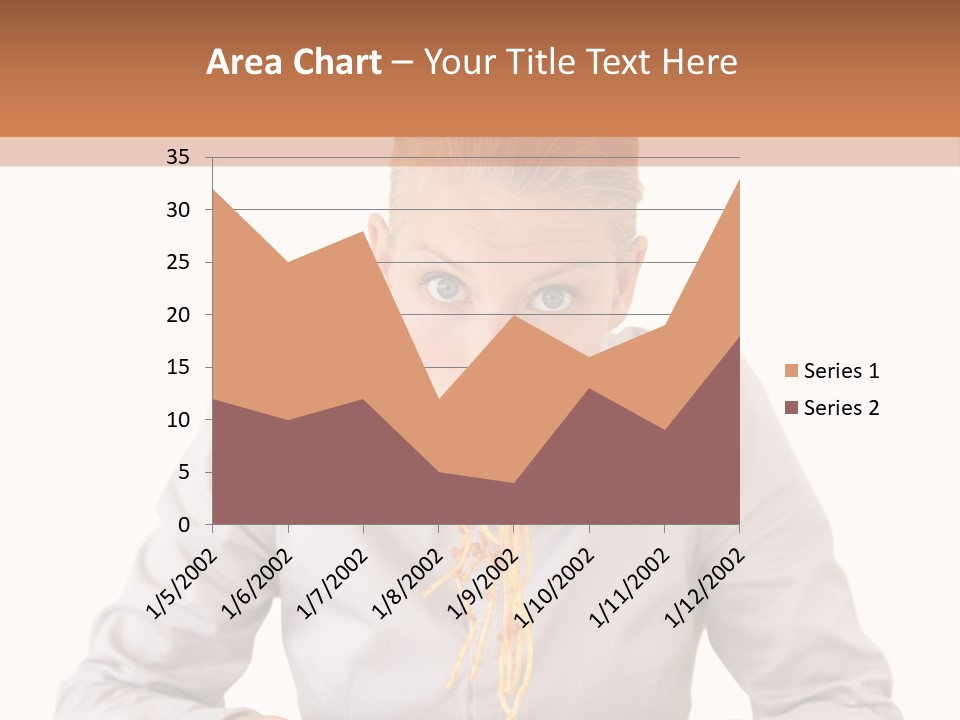 A Woman Is Eating Spaghetti From A Bowl PowerPoint Template