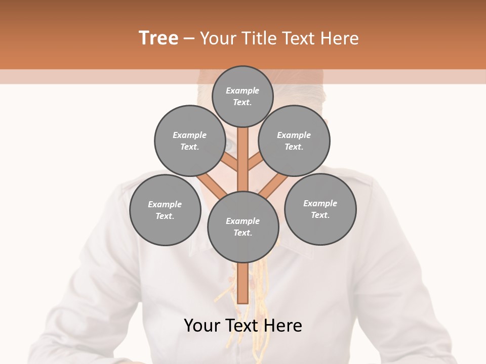 A Woman Is Eating Spaghetti From A Bowl PowerPoint Template