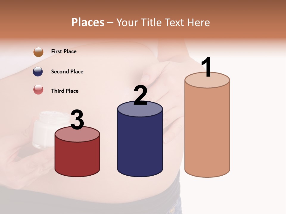 Lotion White Expecting PowerPoint Template