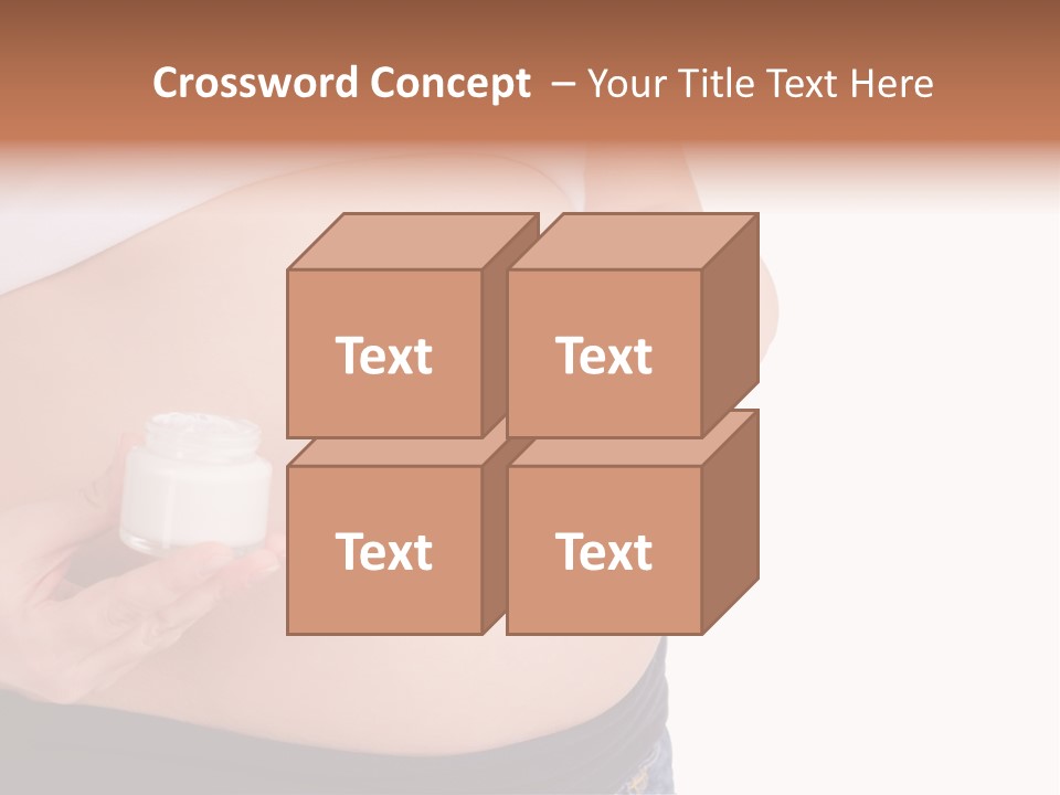 Lotion White Expecting PowerPoint Template