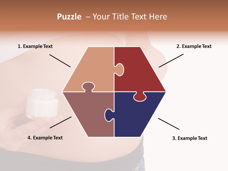 Lotion White Expecting PowerPoint Template