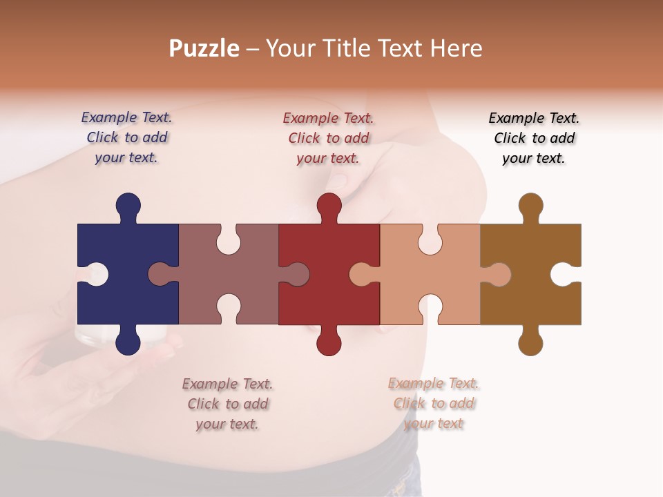 Lotion White Expecting PowerPoint Template