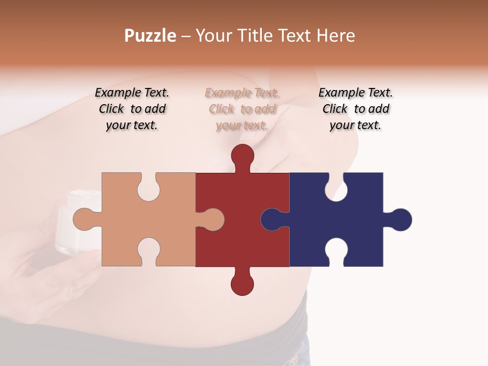 Lotion White Expecting PowerPoint Template