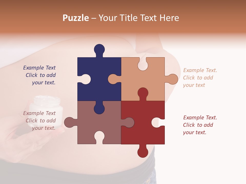 Lotion White Expecting PowerPoint Template