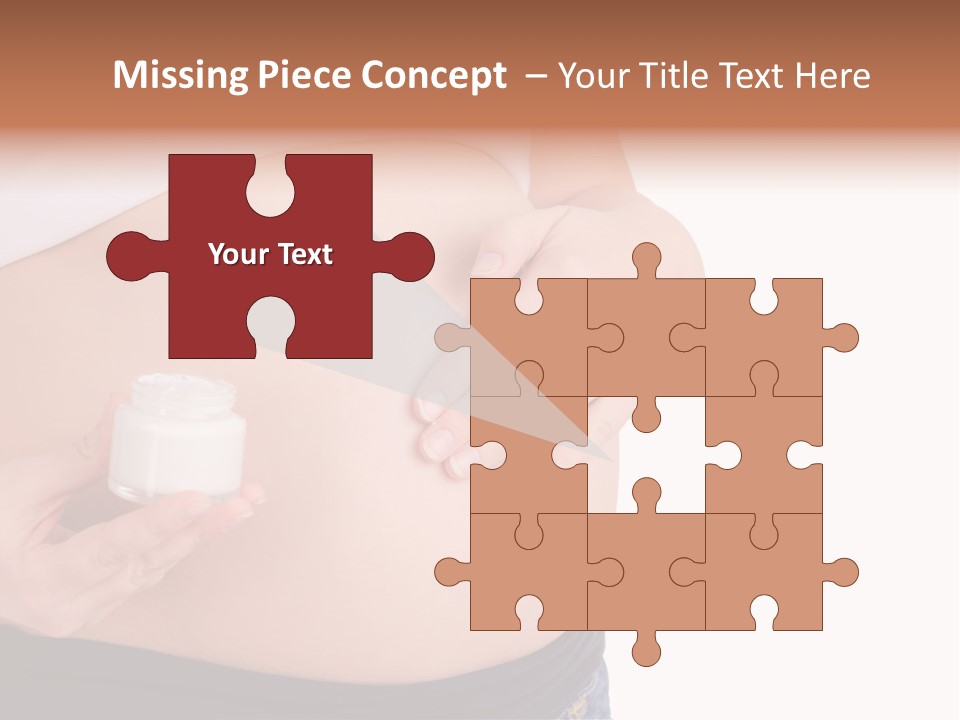 Lotion White Expecting PowerPoint Template