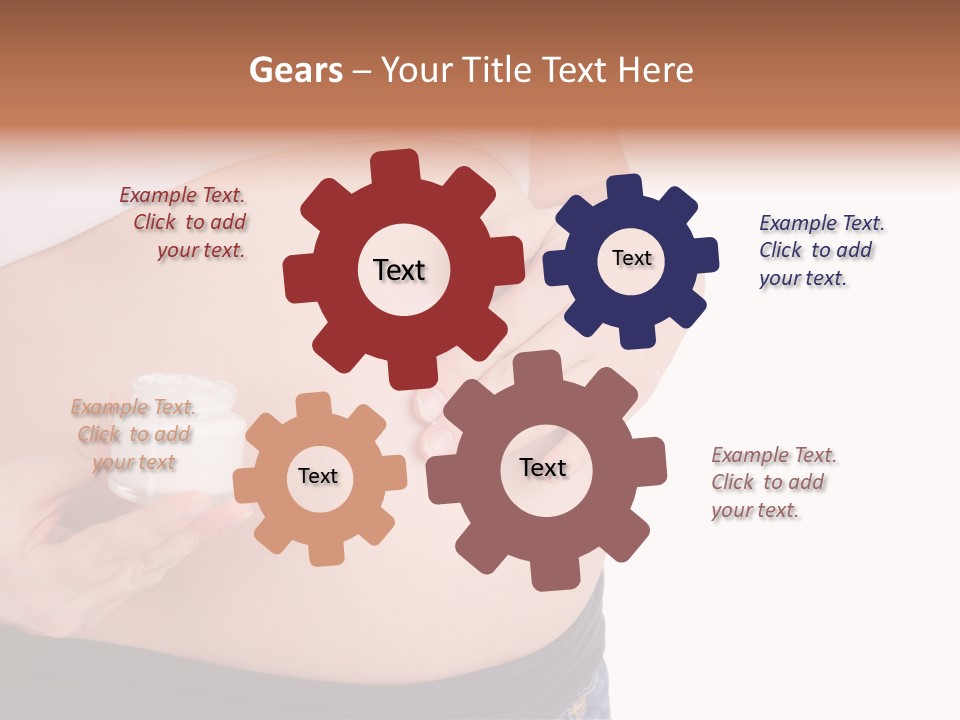 Lotion White Expecting PowerPoint Template