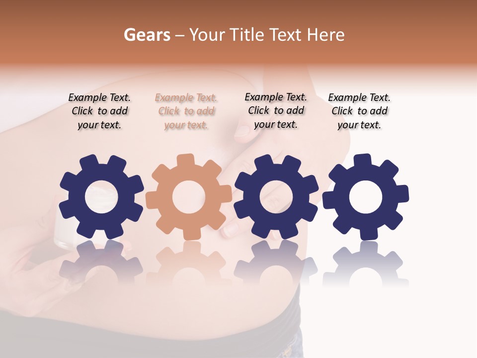 Lotion White Expecting PowerPoint Template