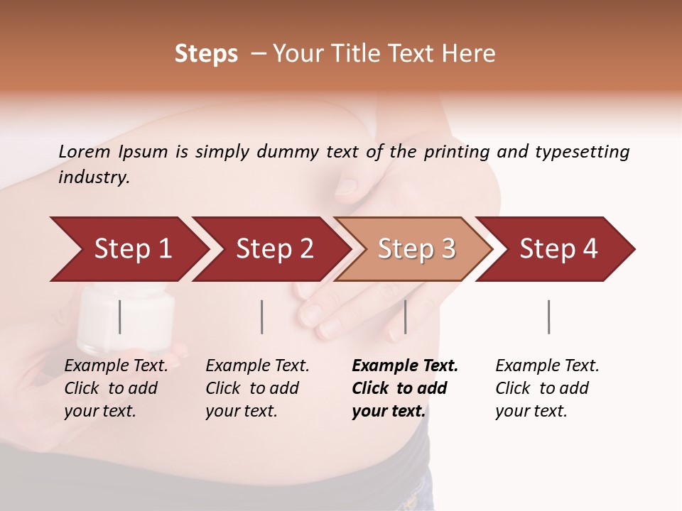 Lotion White Expecting PowerPoint Template