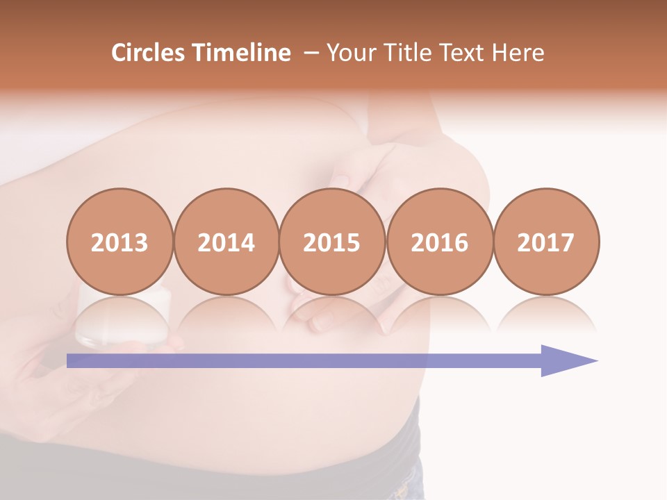 Lotion White Expecting PowerPoint Template