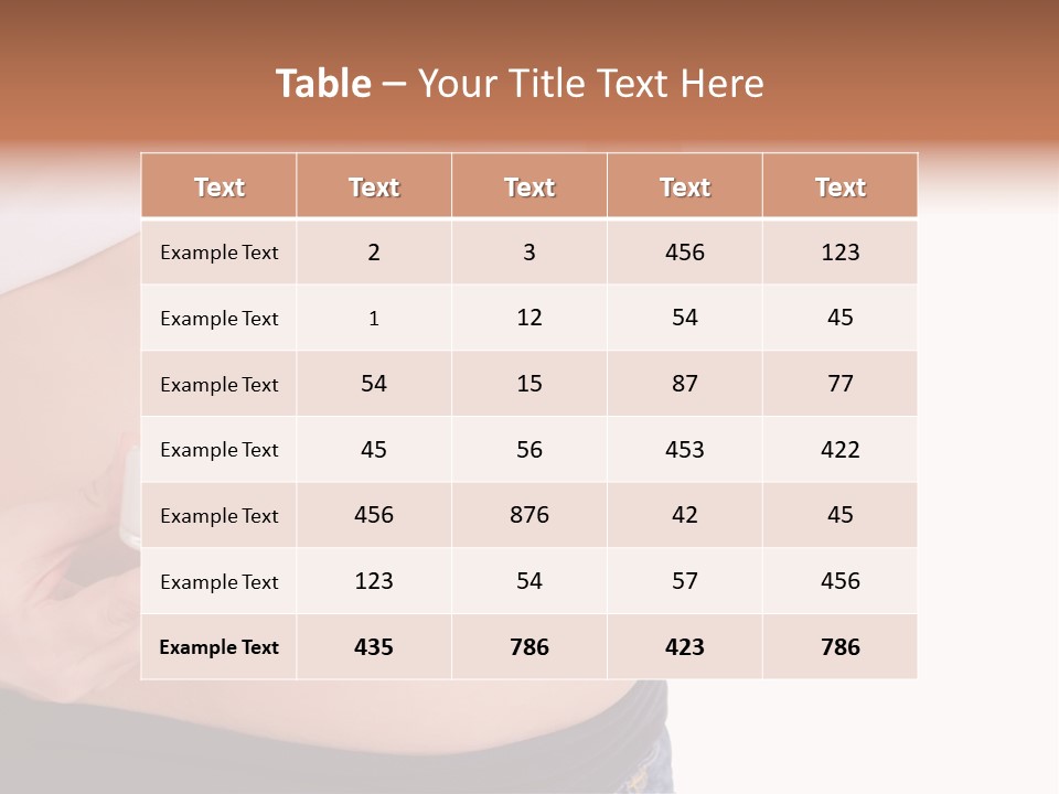 Lotion White Expecting PowerPoint Template