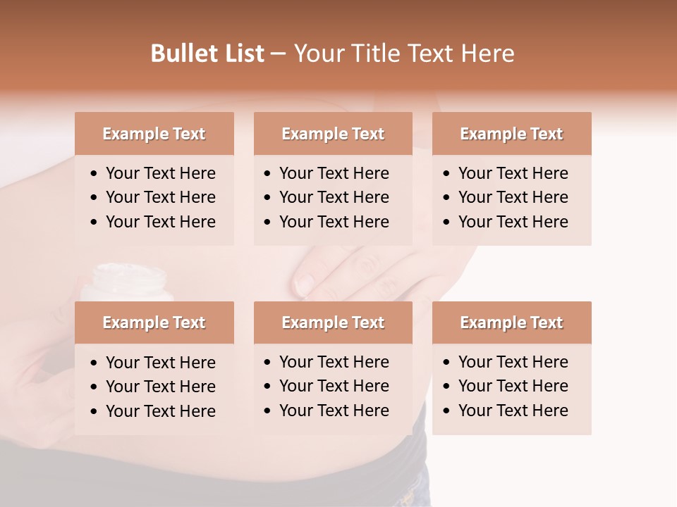 Lotion White Expecting PowerPoint Template