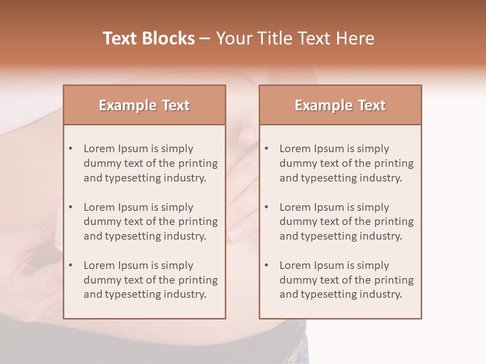 Lotion White Expecting PowerPoint Template