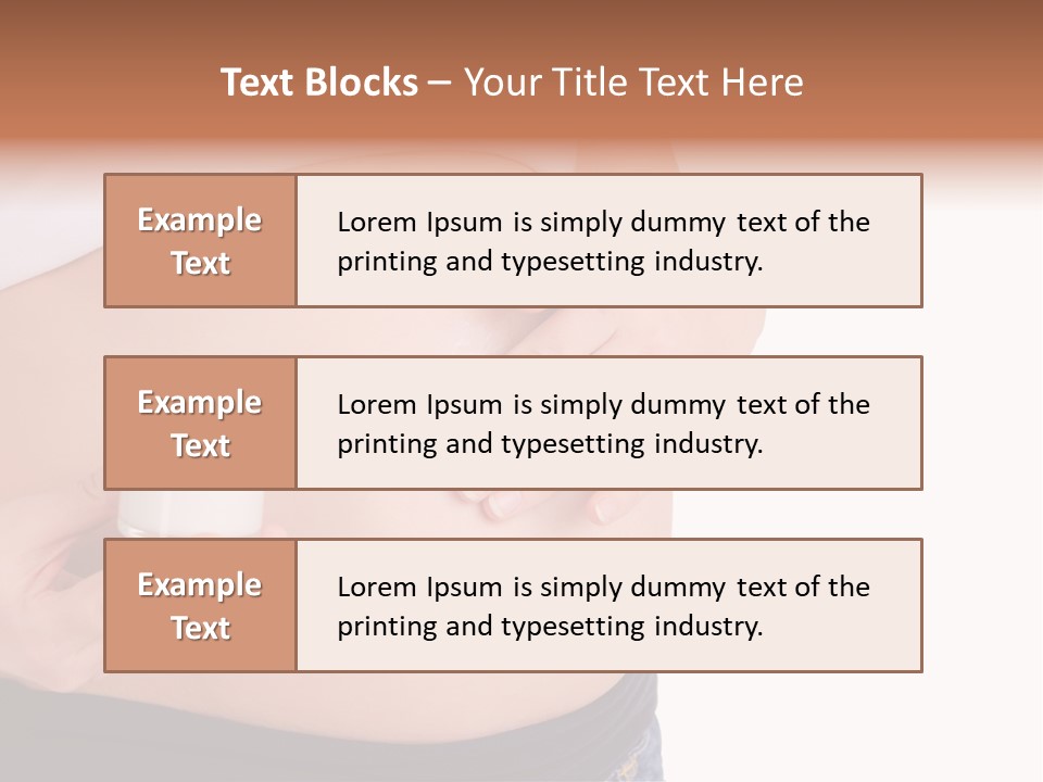 Lotion White Expecting PowerPoint Template