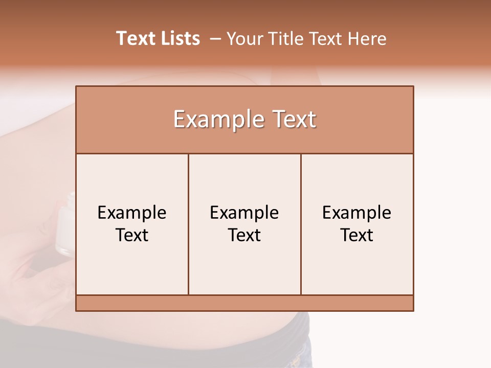 Lotion White Expecting PowerPoint Template