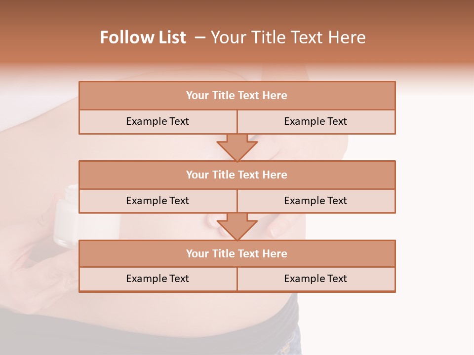 Lotion White Expecting PowerPoint Template