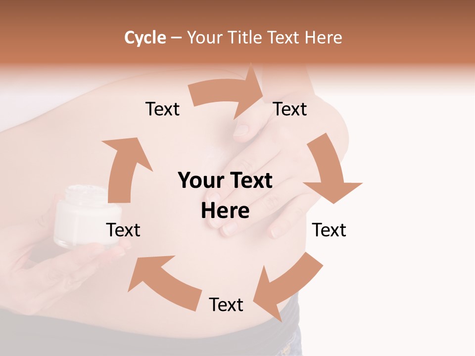 Lotion White Expecting PowerPoint Template