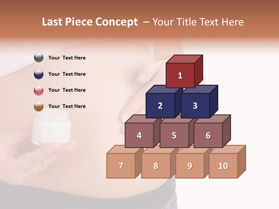 Lotion White Expecting PowerPoint Template