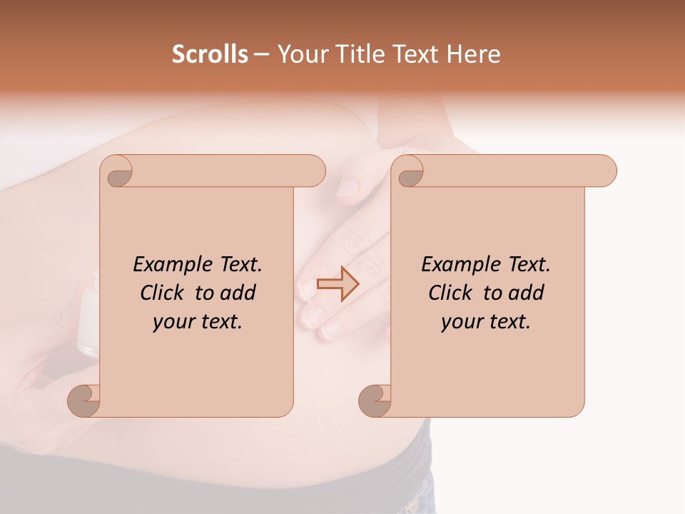 Lotion White Expecting PowerPoint Template