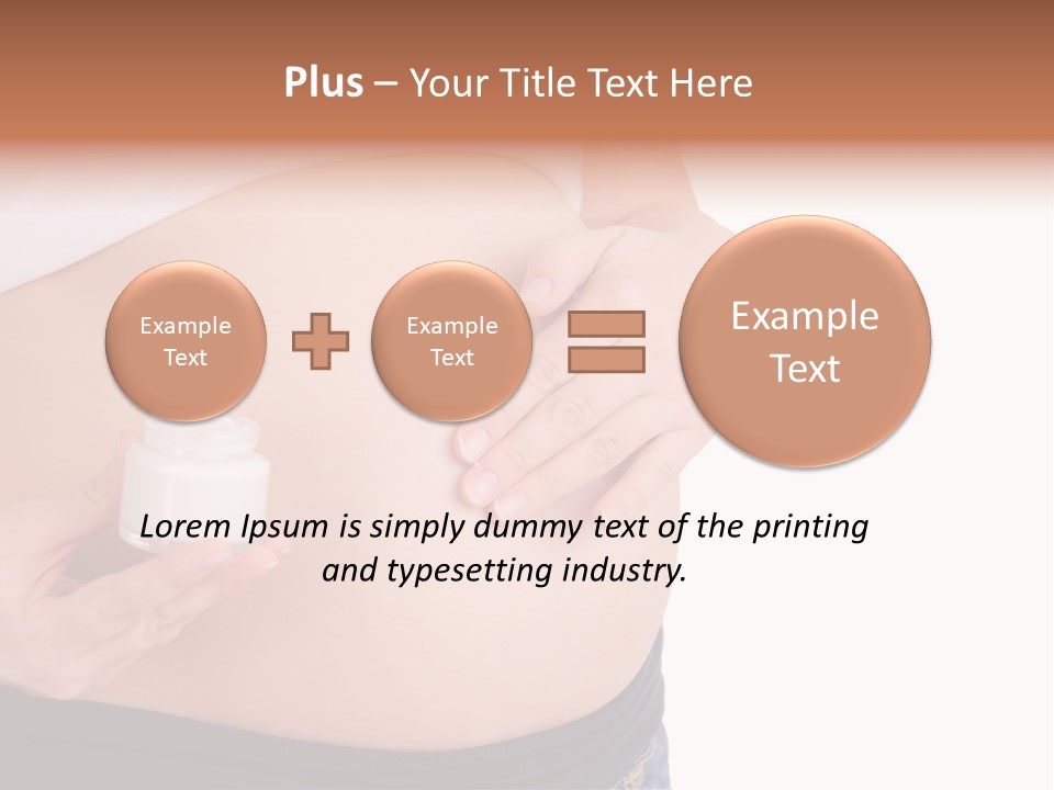 Lotion White Expecting PowerPoint Template